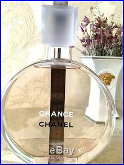 Rare Giant 2 Liters Glass Factice Chanel Chance Eau Vive Store Display Not Perf