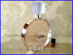 Rare Giant 2 Liters Glass Factice Chanel Chance Eau Vive Store Display Not Perf