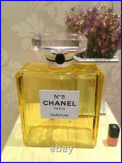 Rare Giant Factice 3,5 Liters Chanel 5 Parfum Store Display (plexiglas Bottle)