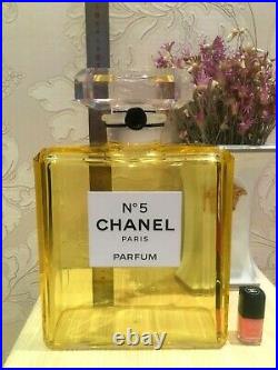 Rare Giant Factice 3,5 Liters Chanel 5 Parfum Store Display (plexiglas Bottle)