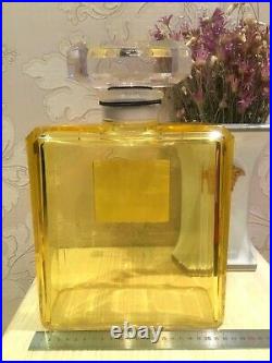 Rare Giant Factice 3,5 Liters Chanel 5 Parfum Store Display (plexiglas Bottle)