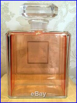 Rare Giant Factice 3,5 Litres Chanel Coco Mademoiselle Store Display (empty)