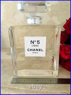Rare Glass Giant Factice Chanel N°5 L'eau Store Display (2 Liters)
