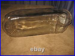 Rare Glass Horizontal Show Jar Counter Top Display Lift Top LID Country Store