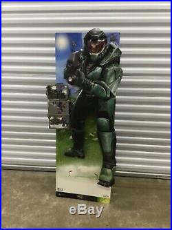 Rare HALO 1 MASTER CHIEF STANDEE GAME STORE DISPLAY XBOX Life Size poster type