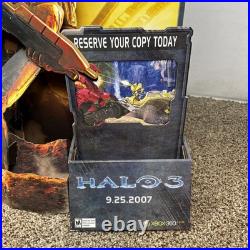 Rare HALO 3 MASTER CHIEF STANDEE GAME STORE Counter DISPLAY XBOX Store Display