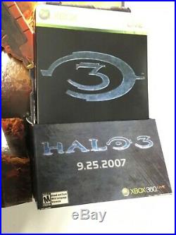 Rare HALO 3 MASTER CHIEF STANDEE GAME STORE Counter DISPLAY XBOX poster type