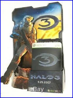 Rare HALO 3 MASTER CHIEF STANDEE GAME STORE Counter DISPLAY XBOX poster type