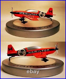 Rare Hamilton Watch Extra Racing Plane Display WithBase & Oris Display Spring3