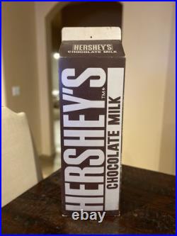 Rare Htf Vtg 1970s Hersheys Chocolate Oversized Milk Carton Store Display Sign