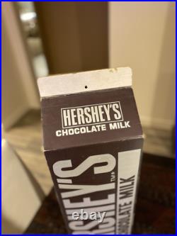 Rare Htf Vtg 1970s Hersheys Chocolate Oversized Milk Carton Store Display Sign