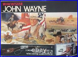 Rare John Wayne Winchester Commemorative Model 94 Store Display Poster 21x29