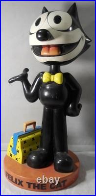 Rare Jumbo Felix The Cat 21 Vintage Bobblehead & Bag of Tricks Store Display