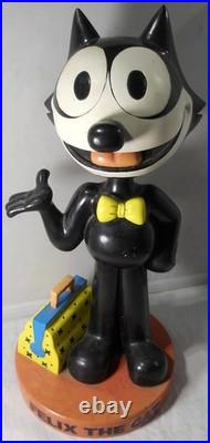 Rare Jumbo Felix The Cat 21 Vintage Bobblehead & Bag of Tricks Store Display