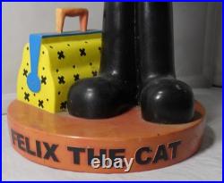 Rare Jumbo Felix The Cat 21 Vintage Bobblehead & Bag of Tricks Store Display