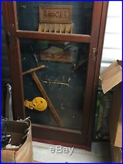 Rare Keen Kutter 11 Foot Display Case With Original Sample Tools