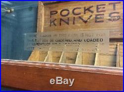 Rare Keen Kutter 11 Foot Display Case With Original Sample Tools