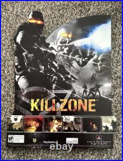 Rare Killzone PS2 Store Display Countercard Promo Standee Playstation 2