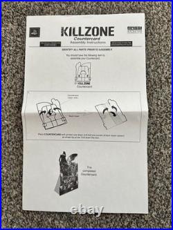 Rare Killzone PS2 Store Display Countercard Promo Standee Playstation 2