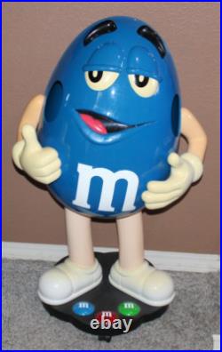 Rare LARGE 40 Blue M&M Store Candy Display Character