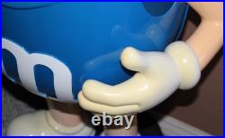 Rare LARGE 40 Blue M&M Store Candy Display Character