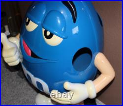Rare LARGE 40 Blue M&M Store Candy Display Character