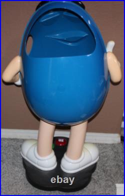 Rare LARGE 40 Blue M&M Store Candy Display Character