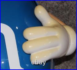 Rare LARGE 40 Blue M&M Store Candy Display Character