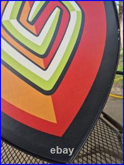 Rare LIGHT UP! Game Crazy Flame Sign Store Display Hollywood Video OUTDOOR