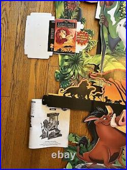 Rare LION KING 2 Simbas Pride DISNEY VIDEO STORE DISPLAY STAND UP VHS BOX Sign