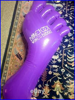 Rare Large Barefoot wine & Bubbly inflatable store display