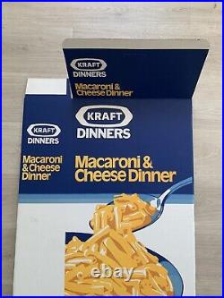 Rare Large Kraft Macaroni And Cheese Dinner Box Store Display 3 Ft Tall