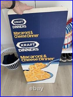 Rare Large Kraft Macaroni And Cheese Dinner Box Store Display 3 Ft Tall
