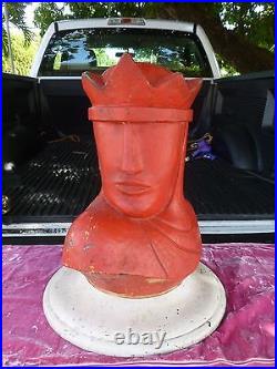 Rare Large Oversized Large Art Deco Style Chess Piece Knight Advertising Display
