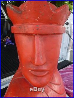 Rare Large Oversized Large Art Deco Style Chess Piece Knight Advertising Display