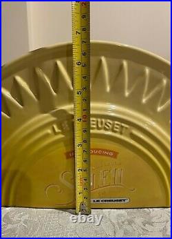 Rare Le Creuset Store Merchandiser Display Soleil Sun with Original Label