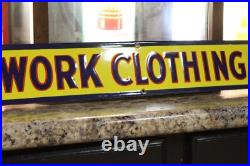 Rare Lee Work Clothing Store Display Dealer Sign Wear Denim Overalls Gas Oil