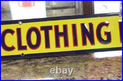 Rare Lee Work Clothing Store Display Dealer Sign Wear Denim Overalls Gas Oil
