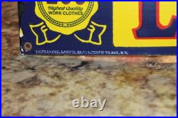 Rare Lee Work Clothing Store Display Dealer Sign Wear Denim Overalls Gas Oil