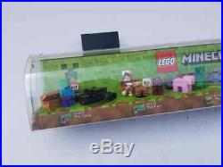 Rare Lego Minecraft Minifig Store Display Case Free Shipping