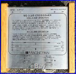 Rare Magnepan Magneplanar Mg 3.3/r Loudspeaker With Crossovers Store Display