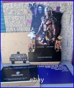 Rare Masters Of The Universe He-Man Movie Video Store Display Standee MOTU 1987
