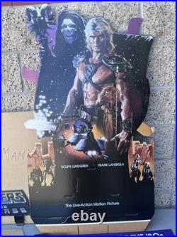 Rare Masters Of The Universe He-Man Movie Video Store Display Standee MOTU 1987