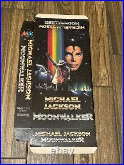 Rare Michael Jackson Moonwalker VHS Release Promotional XL Box Store Display