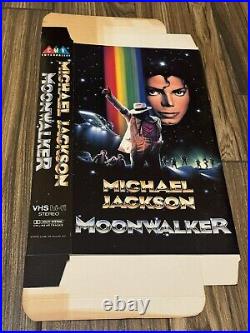 Rare Michael Jackson Moonwalker VHS Release Promotional XL Box Store Display