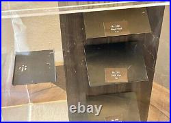 Rare Mid Century Cross Luxury Pen Store Display Case Rotating With lock and key