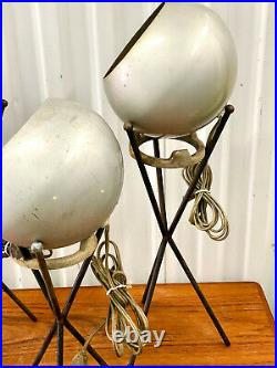 Rare Mid Century Vintage Department Store Window Display Lights Lamps