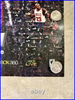 Rare NBA 2K11 Michael Jordan Promotional GameStop Store Display Poster 17x22