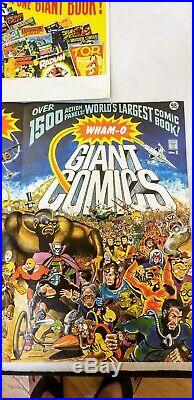 Rare NOS 1967 Wham-O Giant Comic Book Cardboard Promo Store Display and Poster