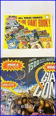 Rare NOS 1967 Wham-O Giant Comic Book Cardboard Promo Store Display and Poster